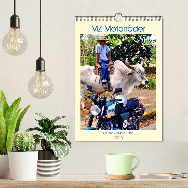 Produktbild: MZ Motorr&auml;der - Ein St&uuml;ck DDR in Kuba (Wandkalender 2026 DIN A4 hoch), CALVENDO Monatskalender