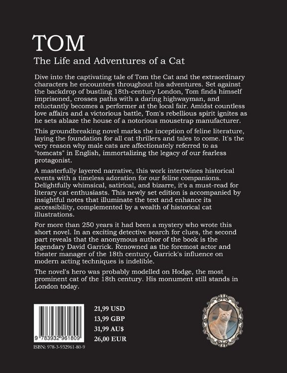 Produktbild: TOM The Life and Adventures of a Cat
