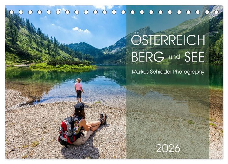 Produktbild: &Ouml;sterreich Berg und See (Tischkalender 2026 DIN A5 quer), CALVENDO Monatskalender