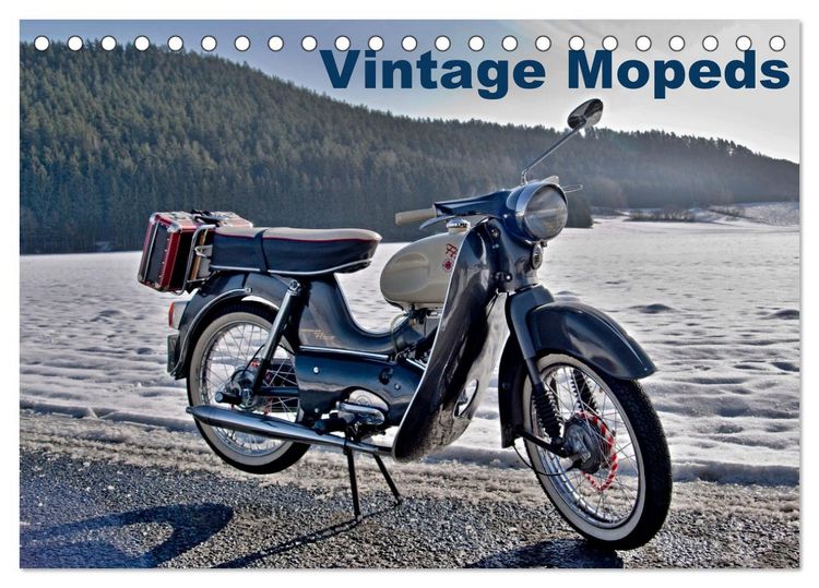 Produktbild: Vintage Mopeds (Tischkalender 2026 DIN A5 quer), CALVENDO Monatskalender