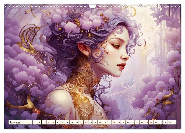Produktbild: Ladies in a sea of flowers (Wall Calendar 2026 DIN A3 landscape), CALVENDO 12 Month Wall Calendar