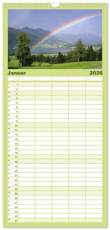 Produktbild: Familienplaner 2026 - Kaiserwinkl - Sommerbilder aus Tirol mit 5 Spalten (Wandkalender, 21 x 45 cm) CALVENDO