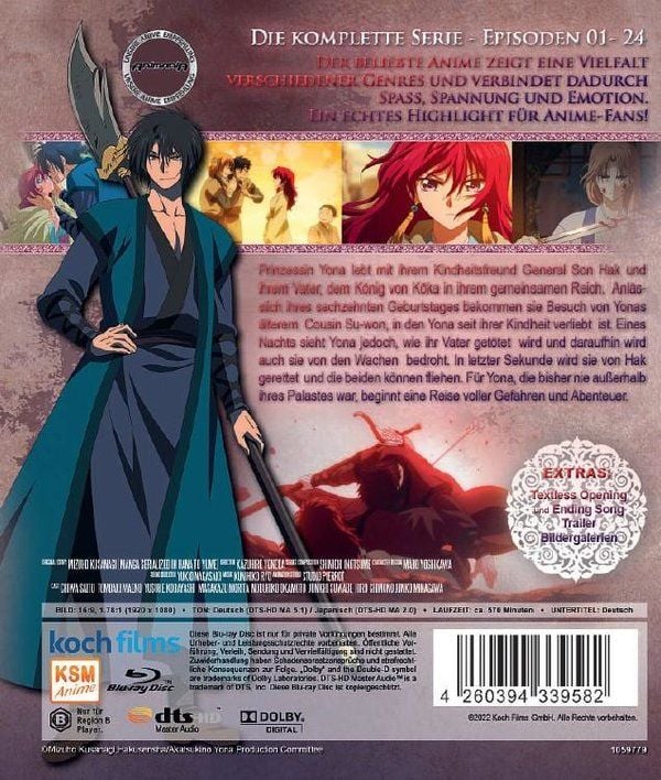 Produktbild: Akatsuki no Yona - Prinzessin der Morgend&auml;mmerung - Die komplette Serie [5 BRs]