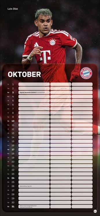 Produktbild: FC Bayern M&uuml;nchen Fanplaner 2027