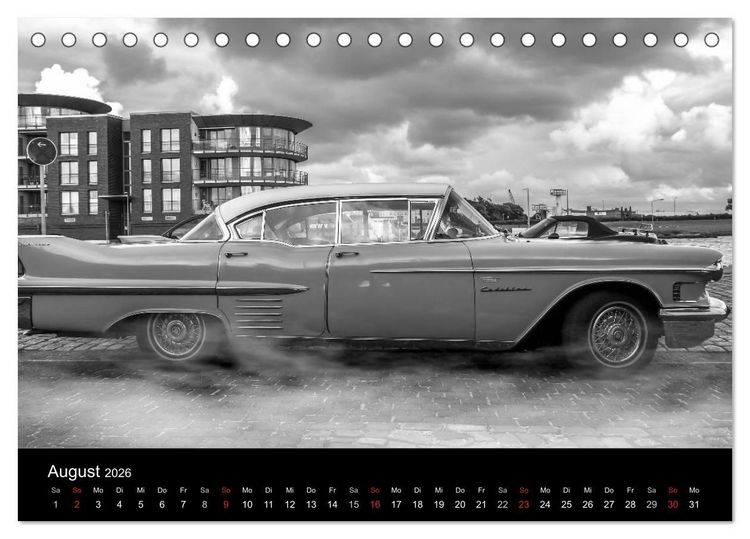 Produktbild: Bremerhaven - Blickpunkte Schwarzwei&szlig; (Tischkalender 2026 DIN A5 quer), CALVENDO Monatskalender
