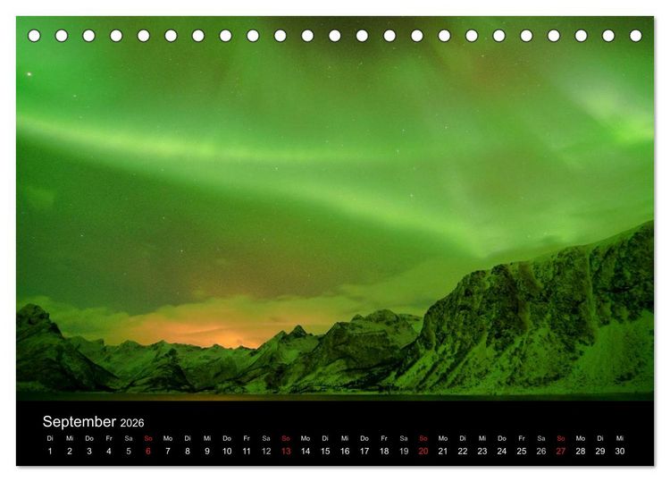 Produktbild: Norwegen (Tischkalender 2026 DIN A5 quer), CALVENDO Monatskalender