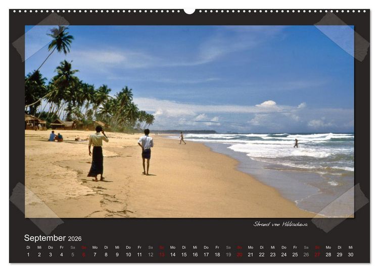 Produktbild: Sri Lanka anno 1986 (Wandkalender 2026 DIN A2 quer), CALVENDO Monatskalender
