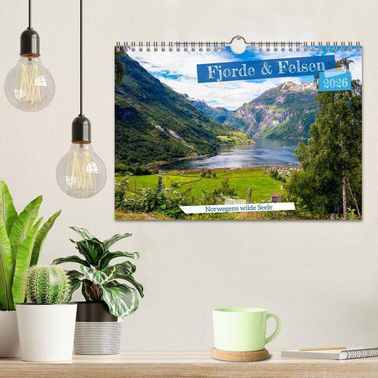 Produktbild: Fjorde & Felsen &ndash; Norwegens wilde Seele (Wandkalender 2026 DIN A4 quer), CALVENDO Monatskalender