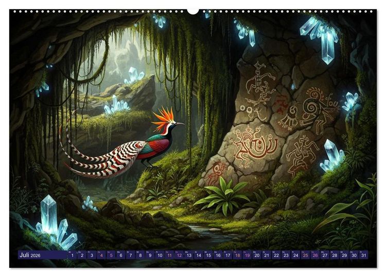 Produktbild: Nyorana &ndash; Die verborgene Insel (hochwertiger Premium Wandkalender 2026 DIN A2 quer), Kunstdruck in Hochglanz