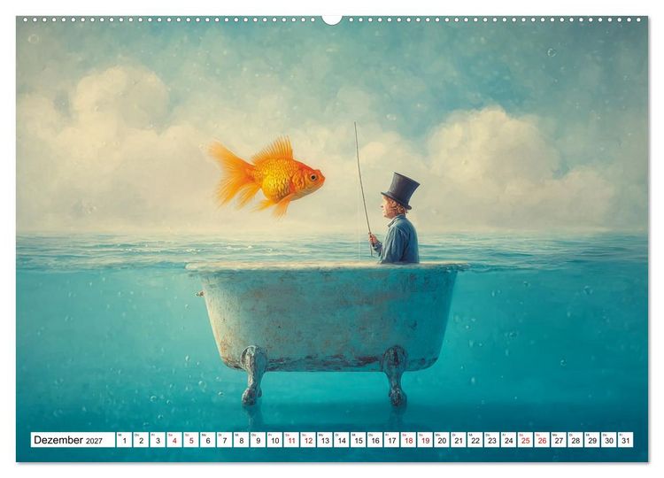 Produktbild: Fantastische F&auml;nge Die Kunst, das Unm&ouml;gliche zu angeln (Wandkalender 2027 DIN A2 quer), CALVENDO Monatskalender