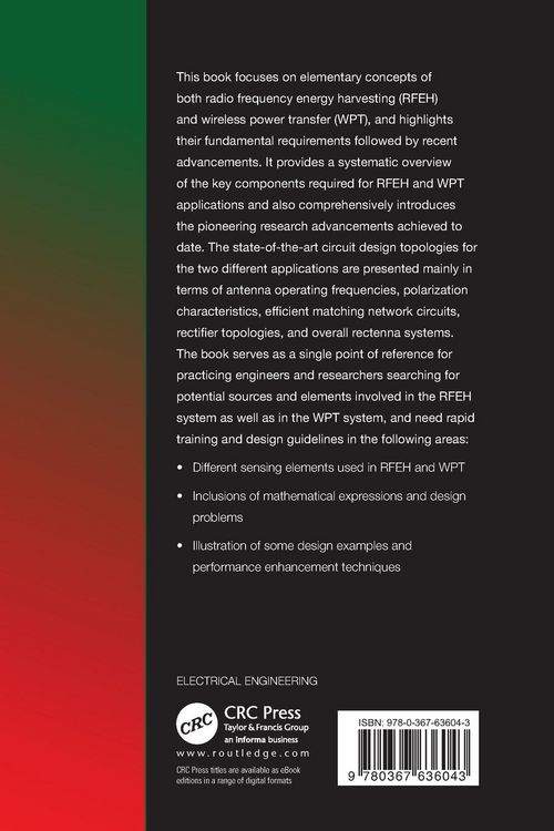 Produktbild: Elements of Radio Frequency Energy Harvesting and Wireless Power Transfer Systems