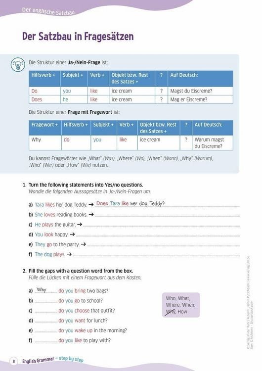 Produktbild: English Grammar &ndash; step by step