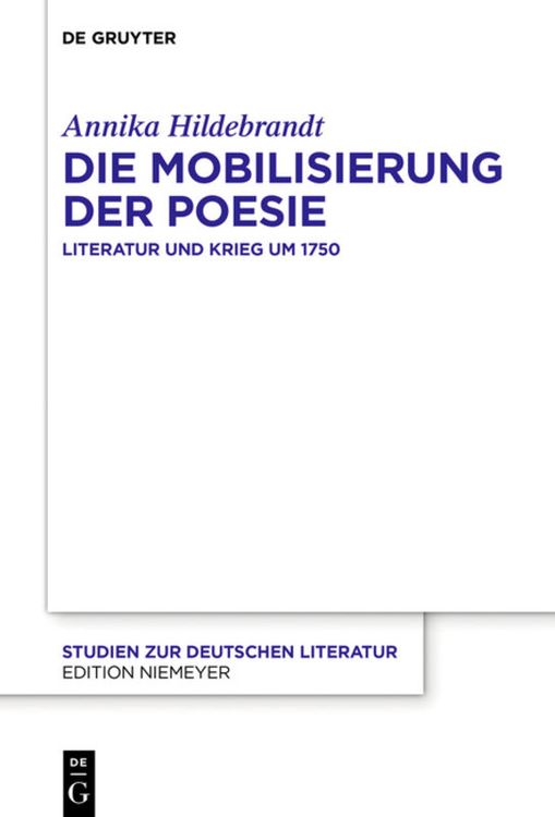 Produktbild: Die Mobilisierung der Poesie