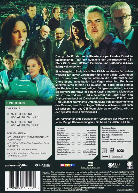 Produktbild: CSI - Das Finale