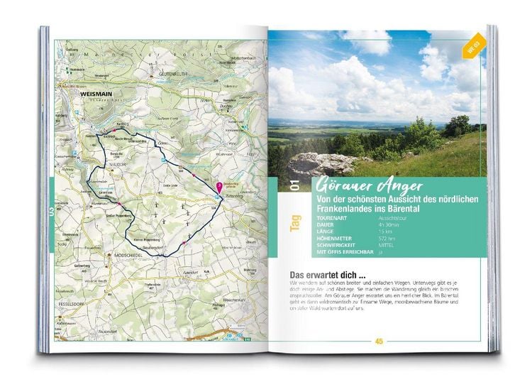 Produktbild: KOMPASS Endlich Wochenende - Fr&auml;nkische Schweiz