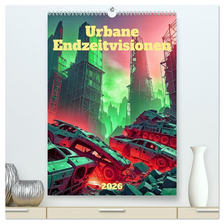 Produktbild: Urbane Endzeitvisionen (hochwertiger Premium Wandkalender 2026 DIN A2 hoch), Kunstdruck in Hochglanz