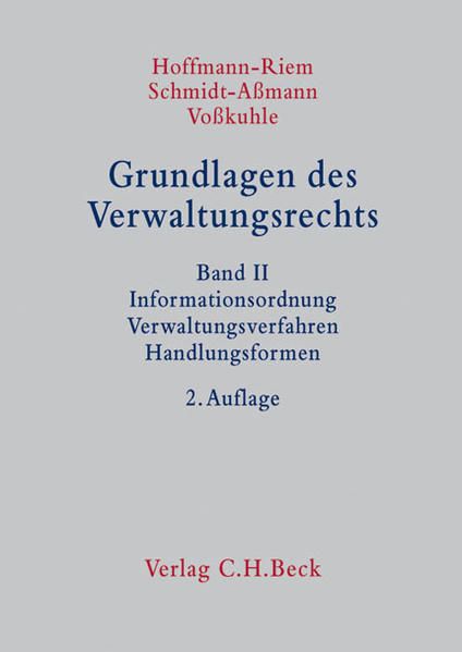 Produktbild: Grundlagen des Verwaltungsrechts Band 2: Informationsordnung, Verwaltungsverfahren, Handlungsformen