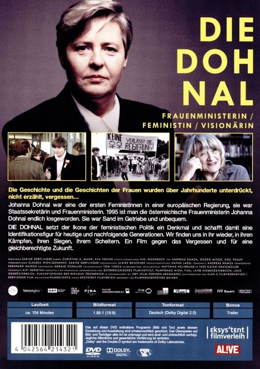 Produktbild: Die Dohnal - Frauenministerin - Feministin - Vision&auml;rin.