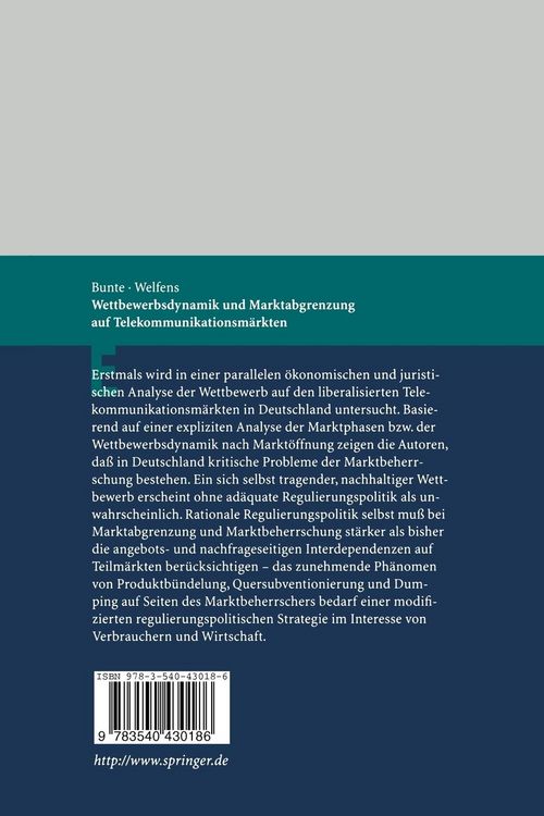 Produktbild: Wettbewerbsdynamik und Marktabgrenzung auf Telekommunikationsm&auml;rkten