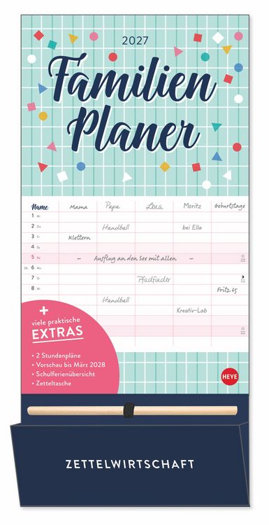 Produktbild: Familienplaner plus Tasche 2027