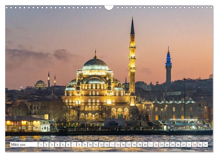 Produktbild: Istanbul - Faszination Moschee (Wandkalender 2026 DIN A3 quer), CALVENDO Monatskalender