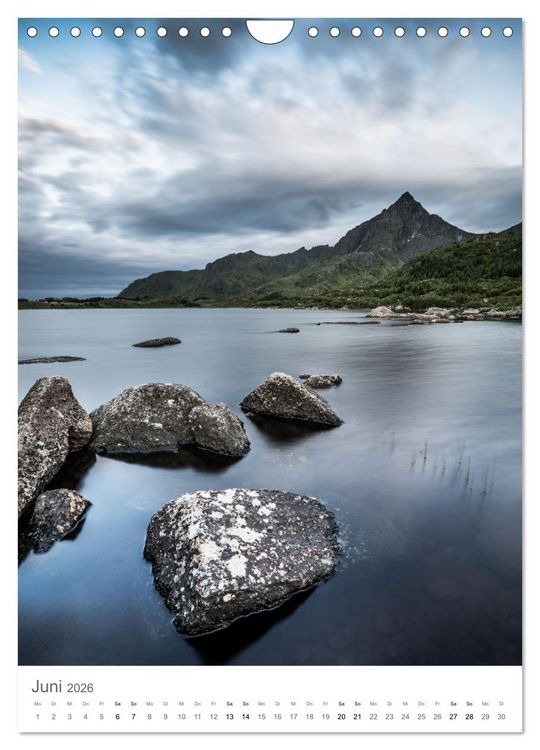 Produktbild: Die Lofoten &ndash; Landschaftsfotografien aus Nordnorwegen (Wandkalender 2026 DIN A4 hoch), CALVENDO Monatskalender