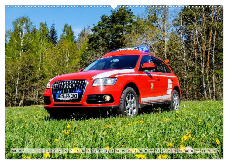 Produktbild: Feuerwehrfahrzeuge (hochwertiger Premium Wandkalender 2026 DIN A2 quer), Kunstdruck in Hochglanz