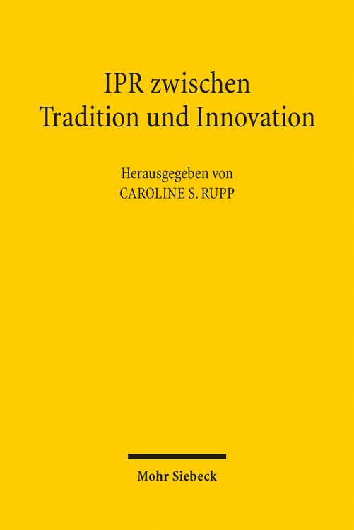 Produktbild: IPR zwischen Tradition und Innovation