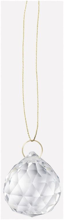 Produktbild: FOLIA Bastelartikel Sun Catcher CRYSTAL DUO, 2 Kristalle &Oslash; 3cm, 8m Goldgarn