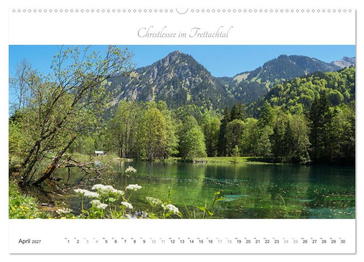 Produktbild: Wanderlust Oberstdorf (hochwertiger Premium Wandkalender 2027 DIN A2 quer), Kunstdruck in Hochglanz