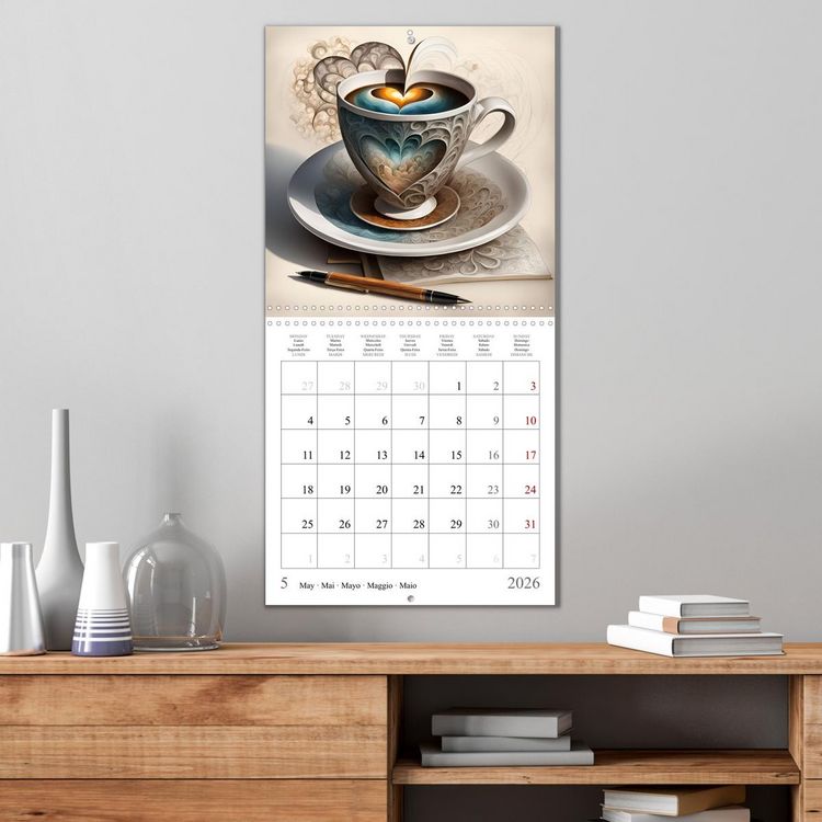 Produktbild: Enchanting mugs (Wall Calendar 2026 12 &times; 12 Inch) CALVENDO 12 Month Wall Calendar