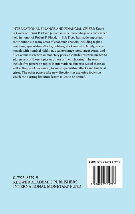 Produktbild: International Finance and Financial Crises