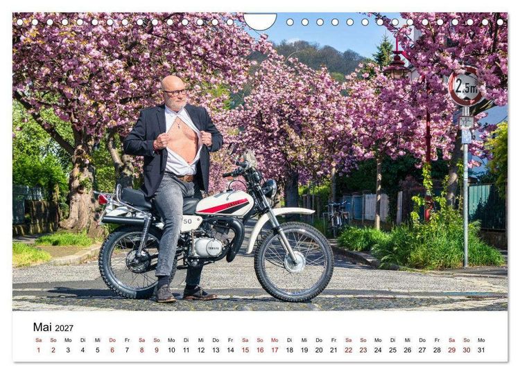 Produktbild: Echte M&auml;nner, coole Mopeds (Wandkalender 2027 DIN A4 quer), CALVENDO Monatskalender
