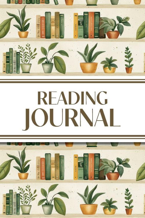 Produktbild: Reading Journal (Bookshelves with Greenery)