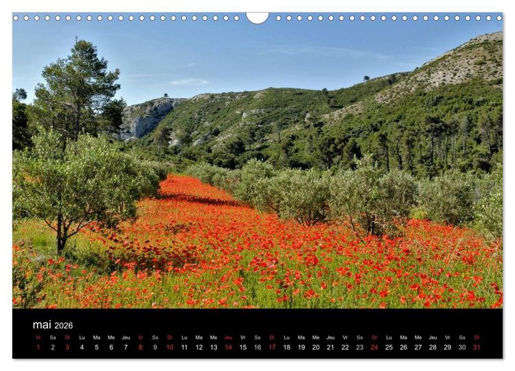 Produktbild: Les Alpilles en Provence (Calendrier mural 2026 DIN A3 vertical), CALVENDO calendrier mensuel