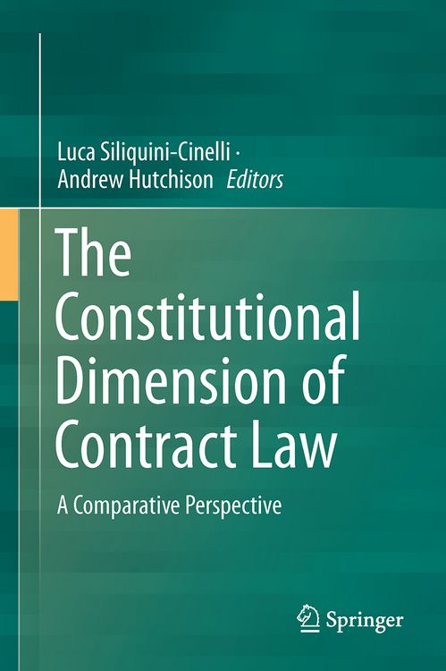 Produktbild: The Constitutional Dimension of Contract Law