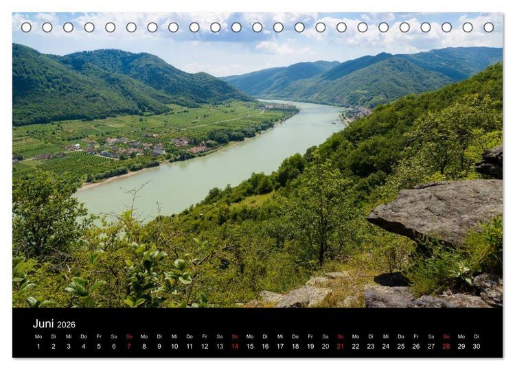 Produktbild: Wachau, Wachau, du Tr&auml;umerin (Tischkalender 2026 DIN A5 quer), CALVENDO Monatskalender