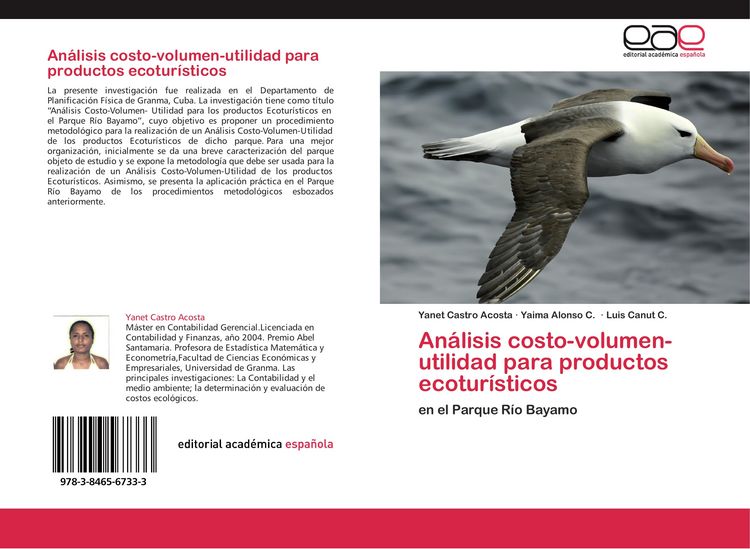 Produktbild: An&aacute;lisis costo-volumen-utilidad para productos ecotur&iacute;sticos