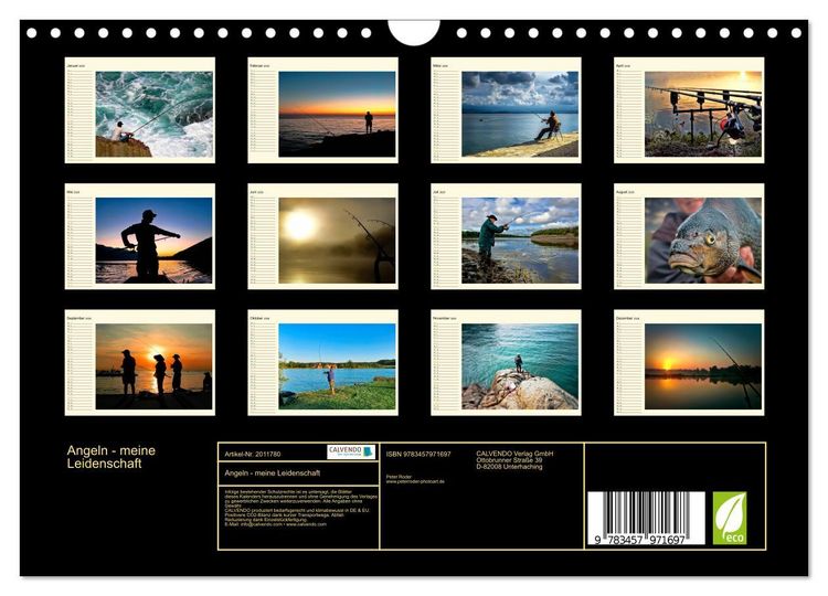 Produktbild: Angeln - meine Leidenschaft (Wandkalender 2026 DIN A4 quer), CALVENDO Monatskalender