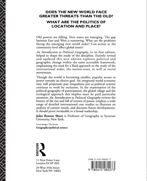 Produktbild: An Introduction to Political Geography