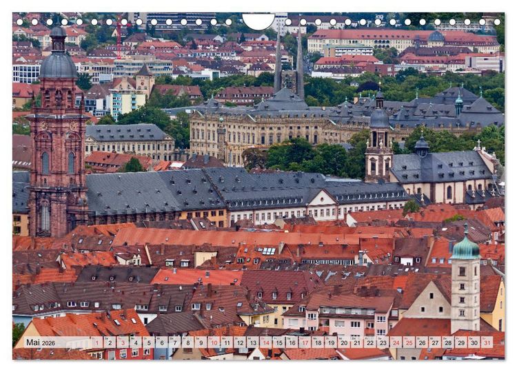 Produktbild: W&Uuml;RZBURG - ALTSTADT IMPRESSIONEN (Wandkalender 2026 DIN A4 quer), CALVENDO Monatskalender