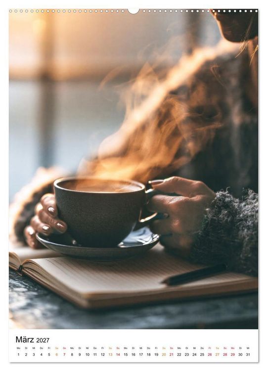 Produktbild: Kaffee - W&auml;rme f&uuml;r die Seele (Wandkalender 2027 DIN A2 hoch), CALVENDO Monatskalender