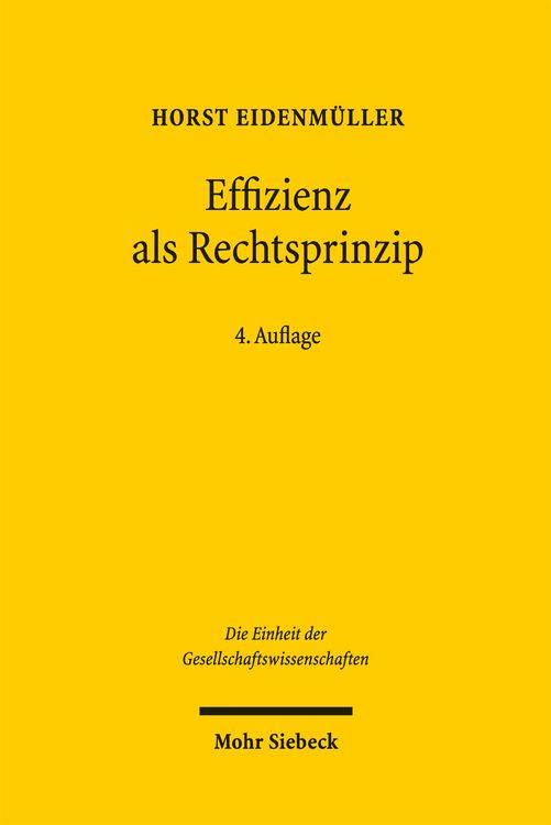 Produktbild: Effizienz als Rechtsprinzip