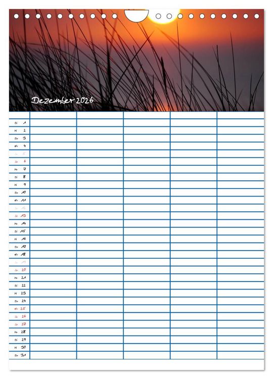 Produktbild: Meer Zeit f&uuml;r uns! (Wandkalender 2026 DIN A4 hoch), CALVENDO Monatskalender