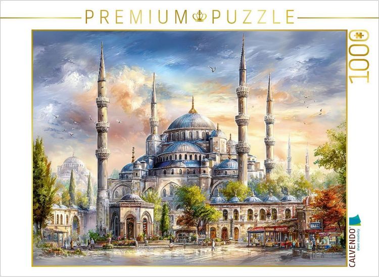 Produktbild: CALVENDO Puzzle Istanbul - Sultan Ahmed-Moschee | 1000 Teile Lege-Gr&ouml;&szlig;e 64x48cm Foto-Puzzle f&uuml;r gl&uuml;ckliche Stunden