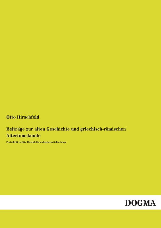 Produktbild: Beitr&auml;ge zur alten Geschichte und griechisch-r&ouml;mischen Altertumskunde