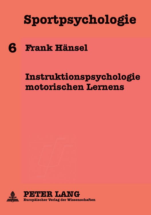 Produktbild: Instruktionspsychologie motorischen Lernens