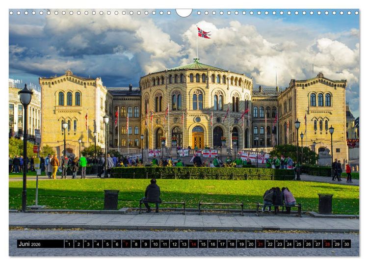 Produktbild: Oslo Impressionen (Wandkalender 2026 DIN A3 quer), CALVENDO Monatskalender