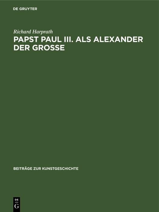 Produktbild: Papst Paul III. als Alexander der Gro&szlig;e