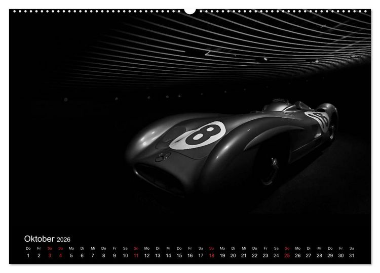Produktbild: Black-Schwarz-Noir 2026 (Wandkalender 2026 DIN A2 quer), CALVENDO Monatskalender